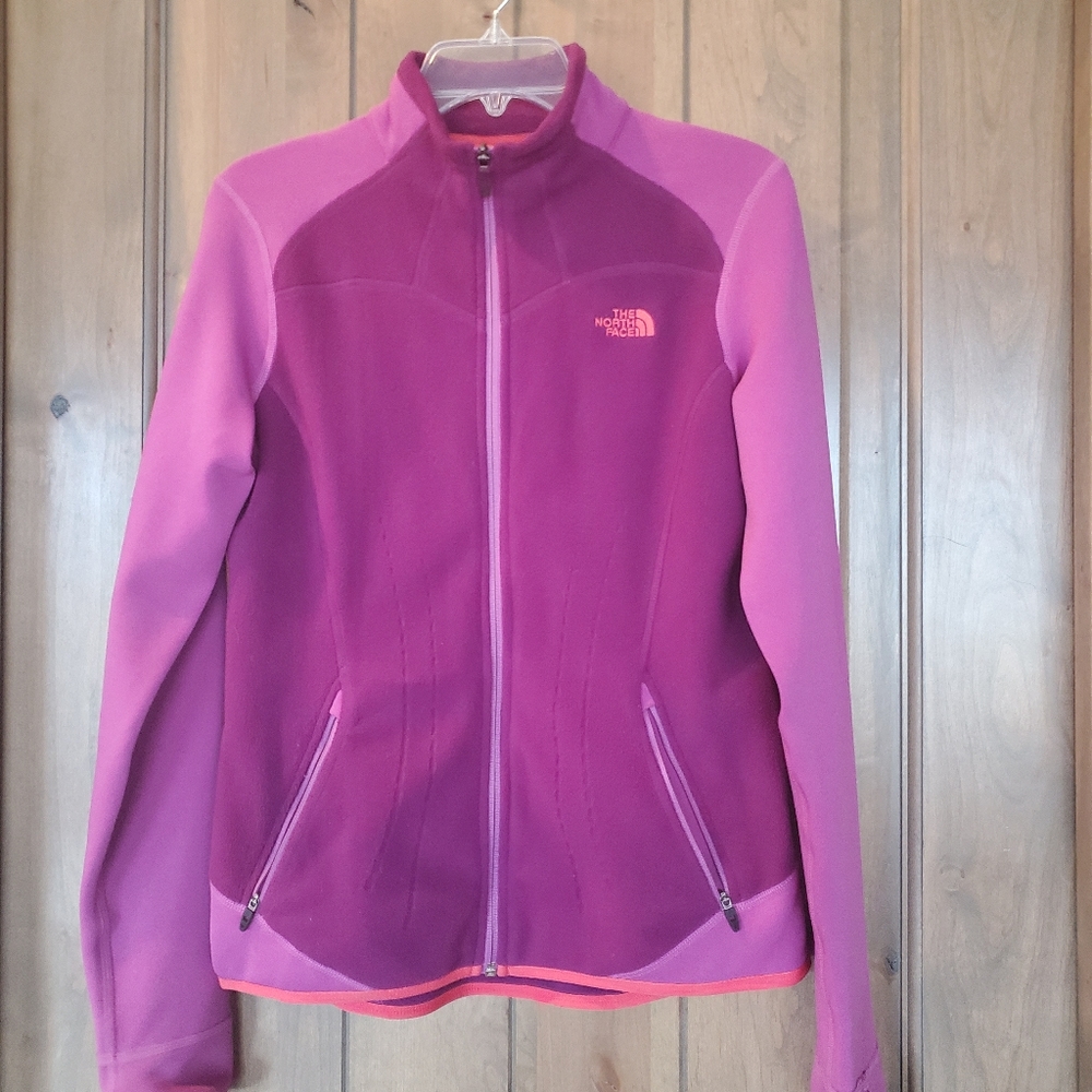 The North Face zip up fleece jacket sz small